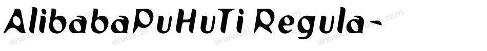 AlibabaPuHuTi Regula字体转换